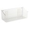 mDesign Wall Mount Plastic Home Storage Organizer Tray Basket Bin